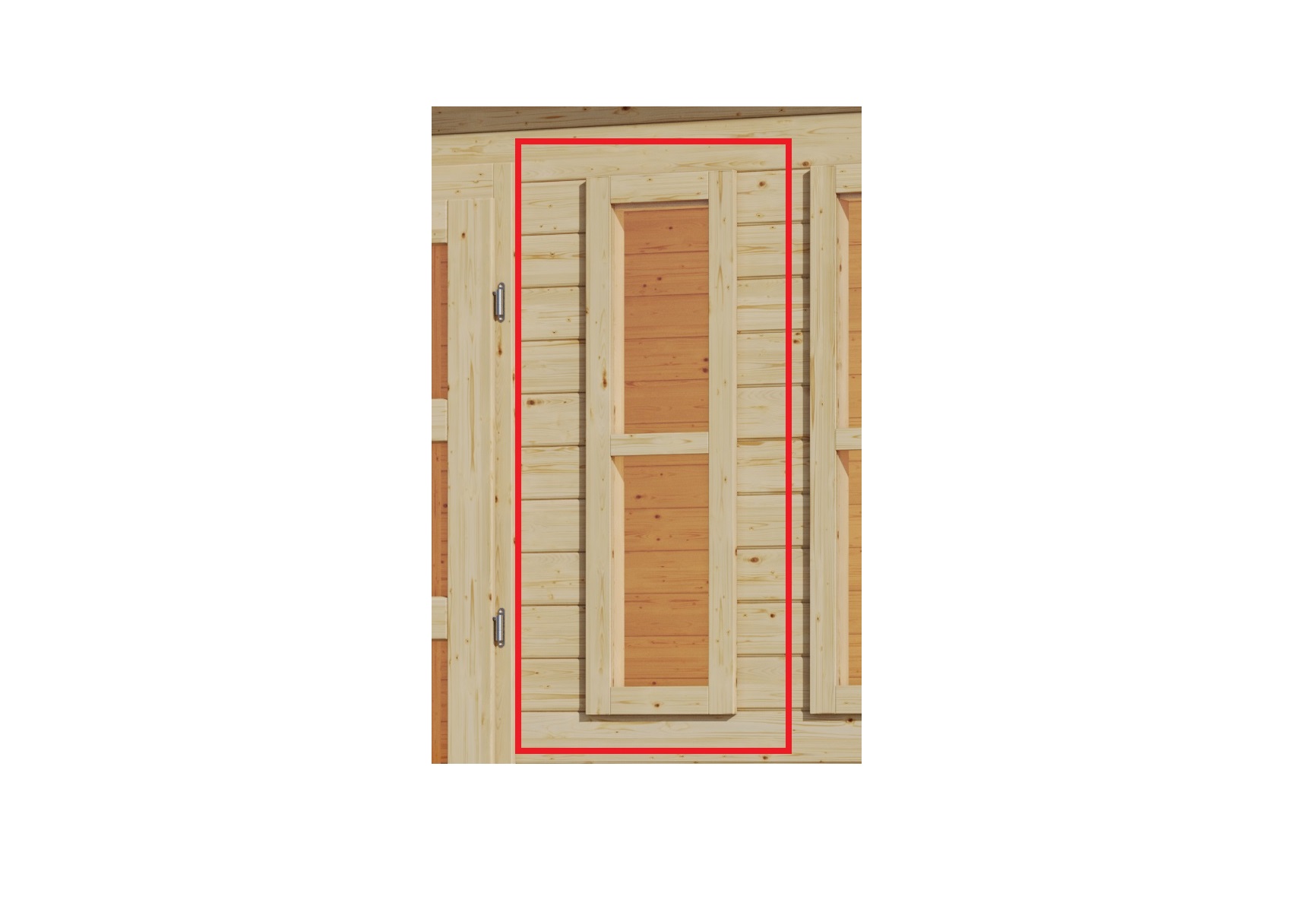 Fenster aus Holz für Karibu Gartenhäuser
