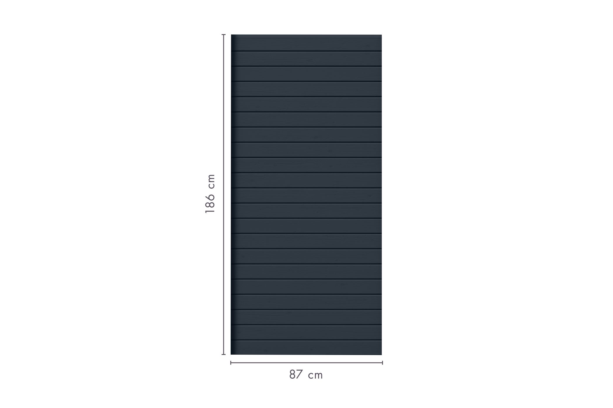 Sichtschutzzaun Zaunfüllung (ohne Zubehör) anthrazit / Zaunfeld 90 x 186 cm