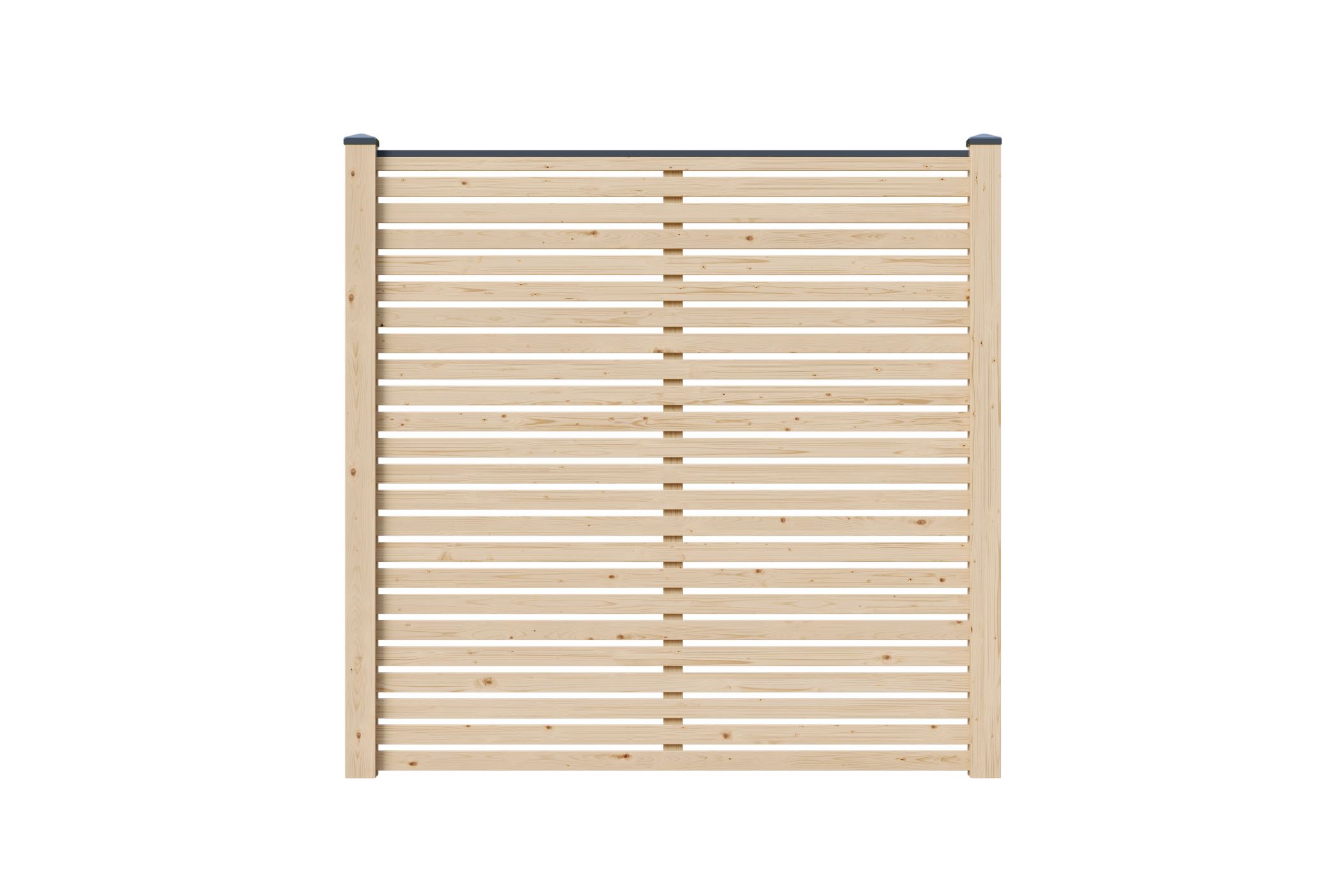 Lamellenzaun Komplettset naturbelassen / 1-10 Zaunfelder je 195 x 186 cm