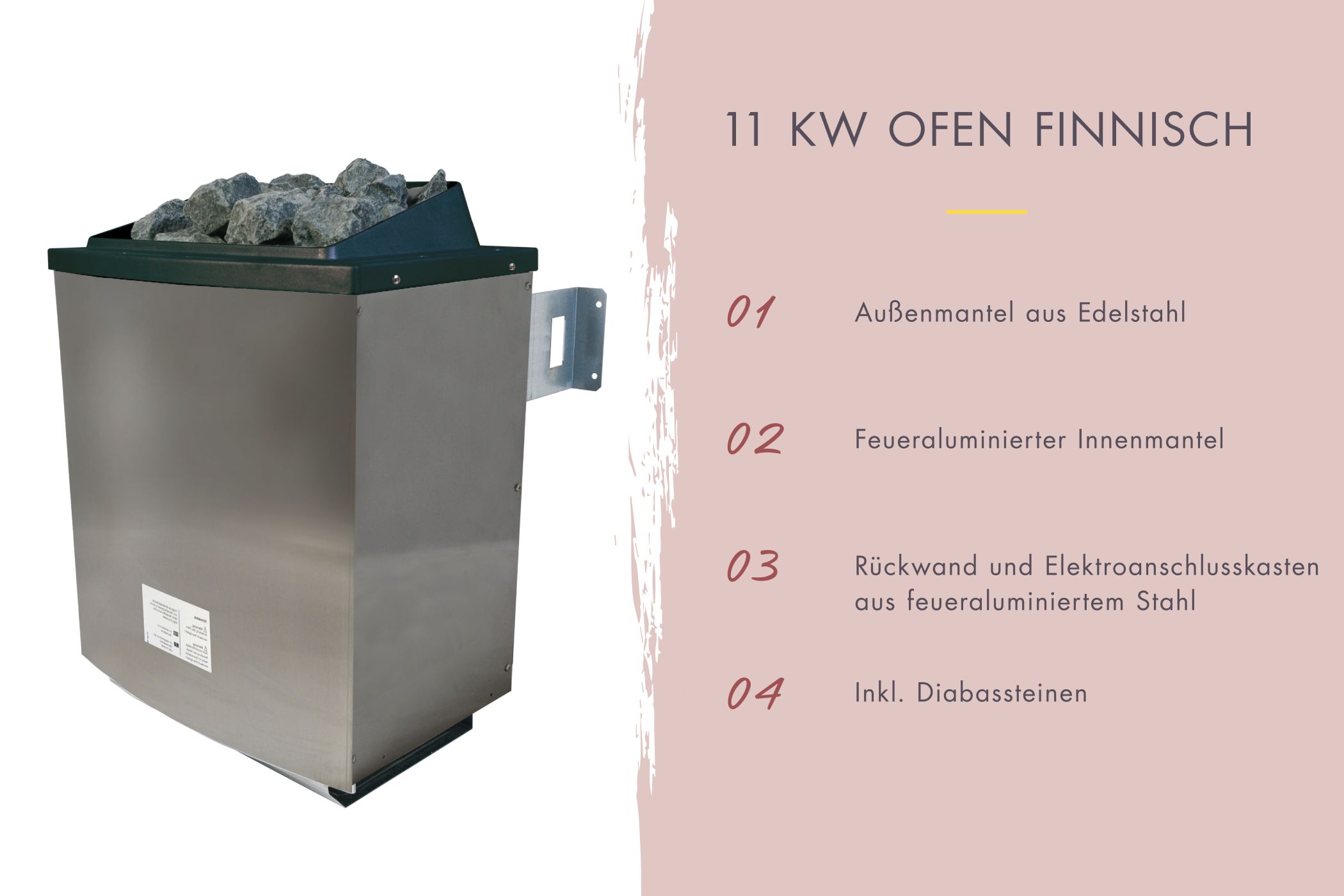 11 kW Saunaofen Finnisch