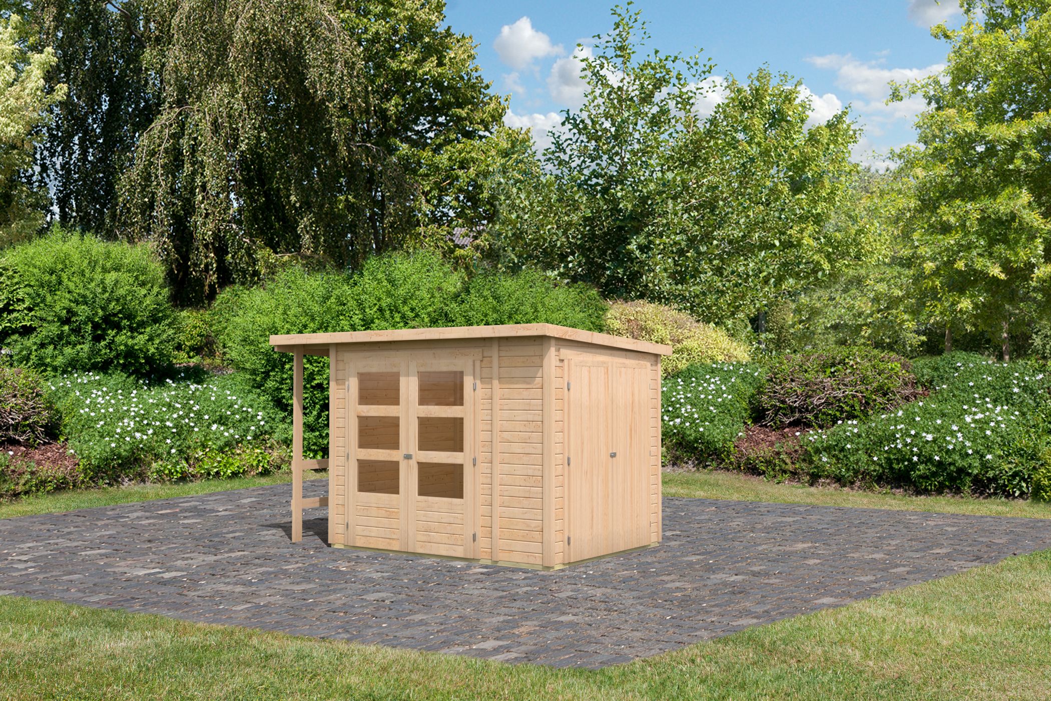 Gartenhaus Multifunktionshaus Pultdach 19mm
