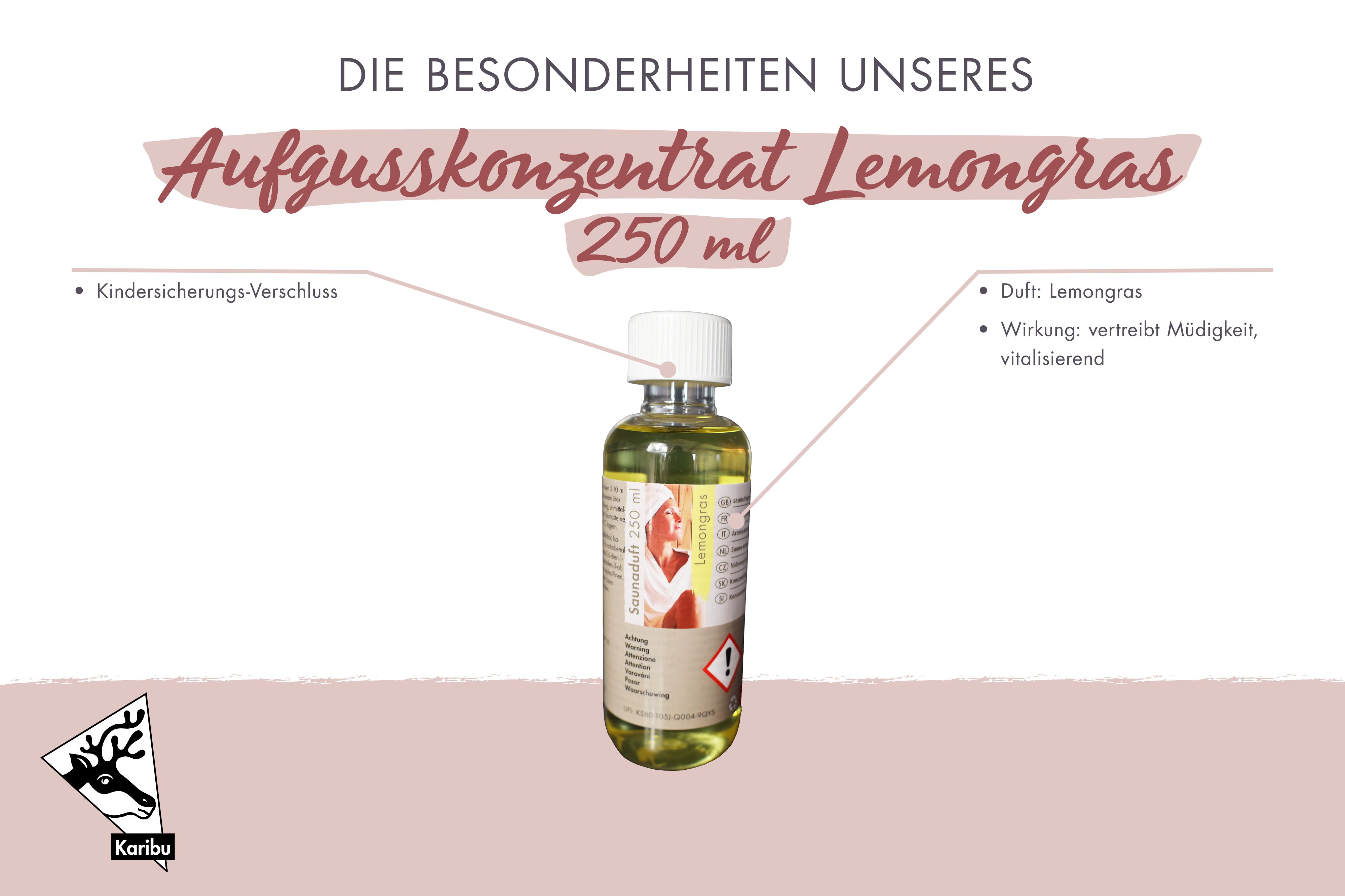 Saunaduft Lemongras 250ml / Lagerabverkauf