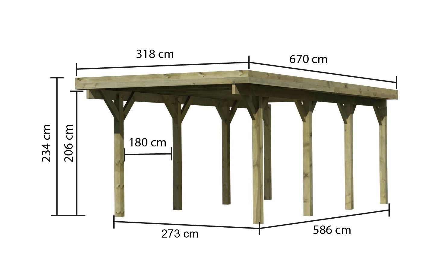 Karibu Garten Carport