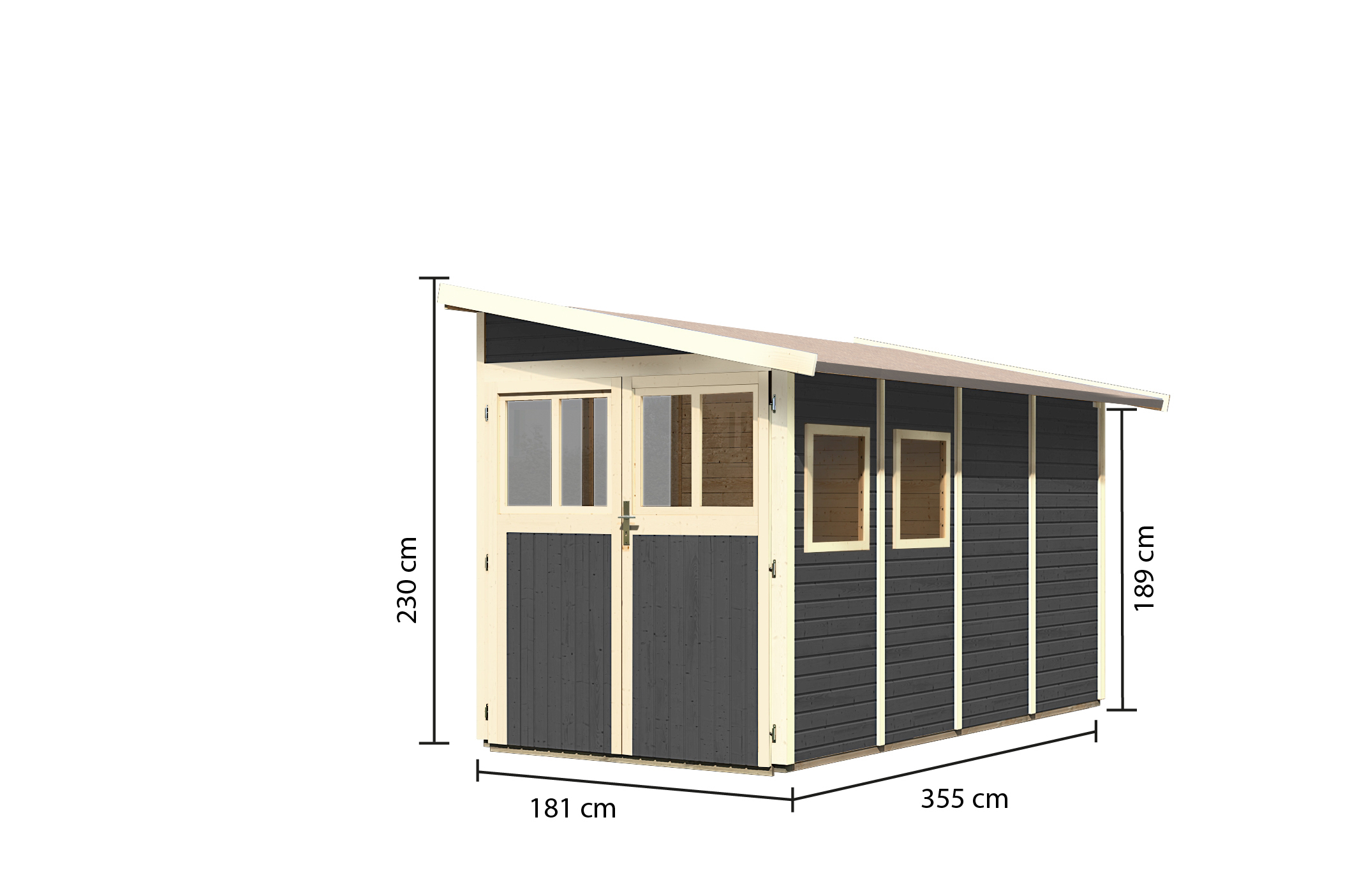 Karibu Gartenhaus System