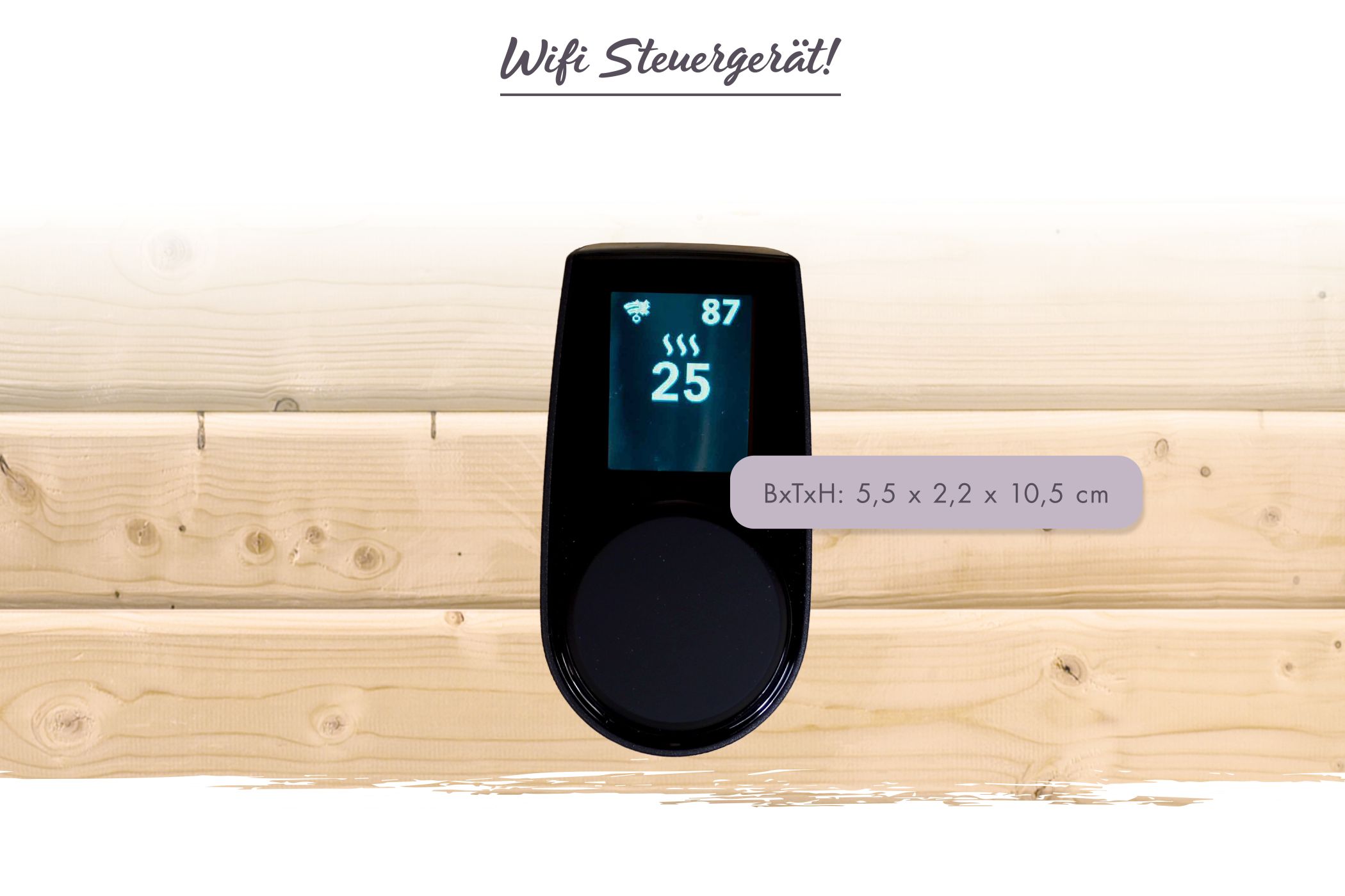 Sparset Bio-Kombiofen 11 kW + Steuergerät HUUM "UKU WIFI" mit App Steuerung