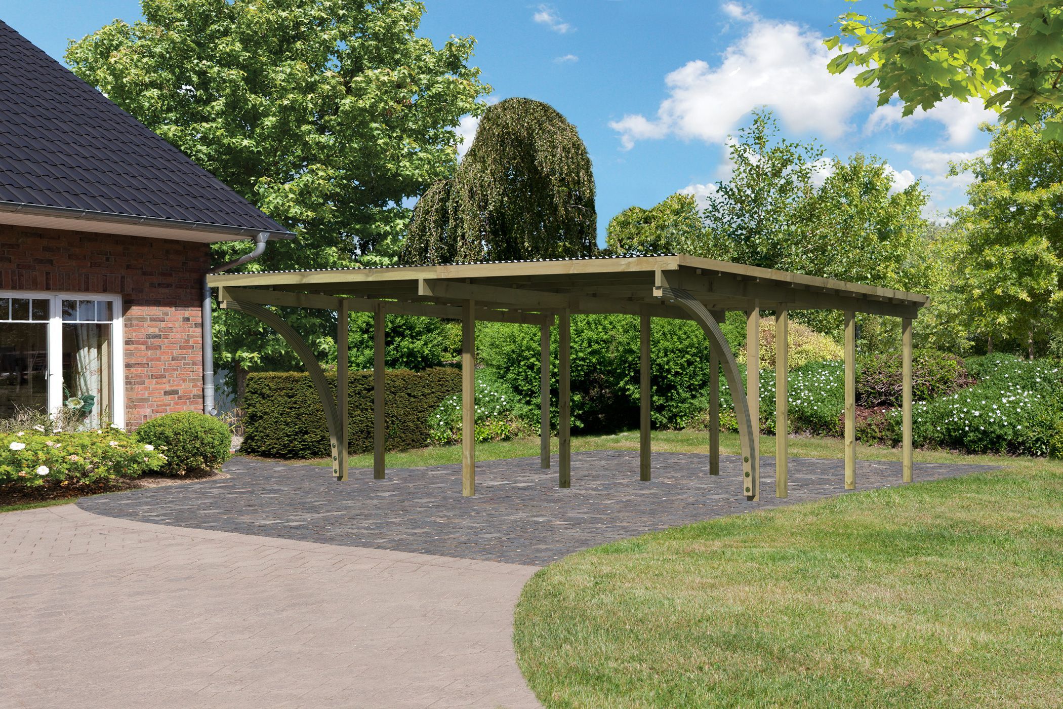 Doppelcarport BASIC 2 Set / Lagerabverkauf