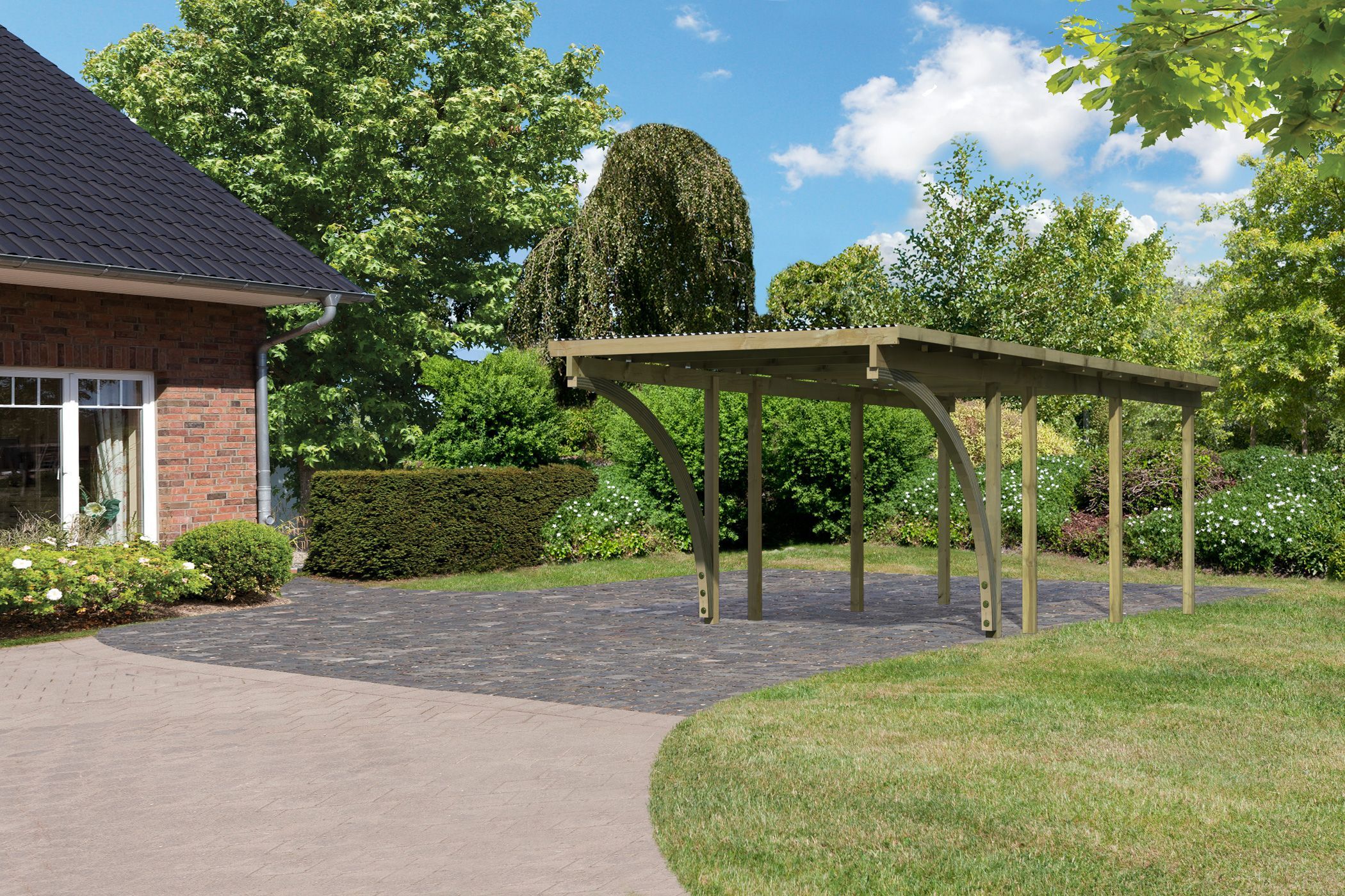 Einzelcarport BASIC 2 Set / Lagerabverkauf