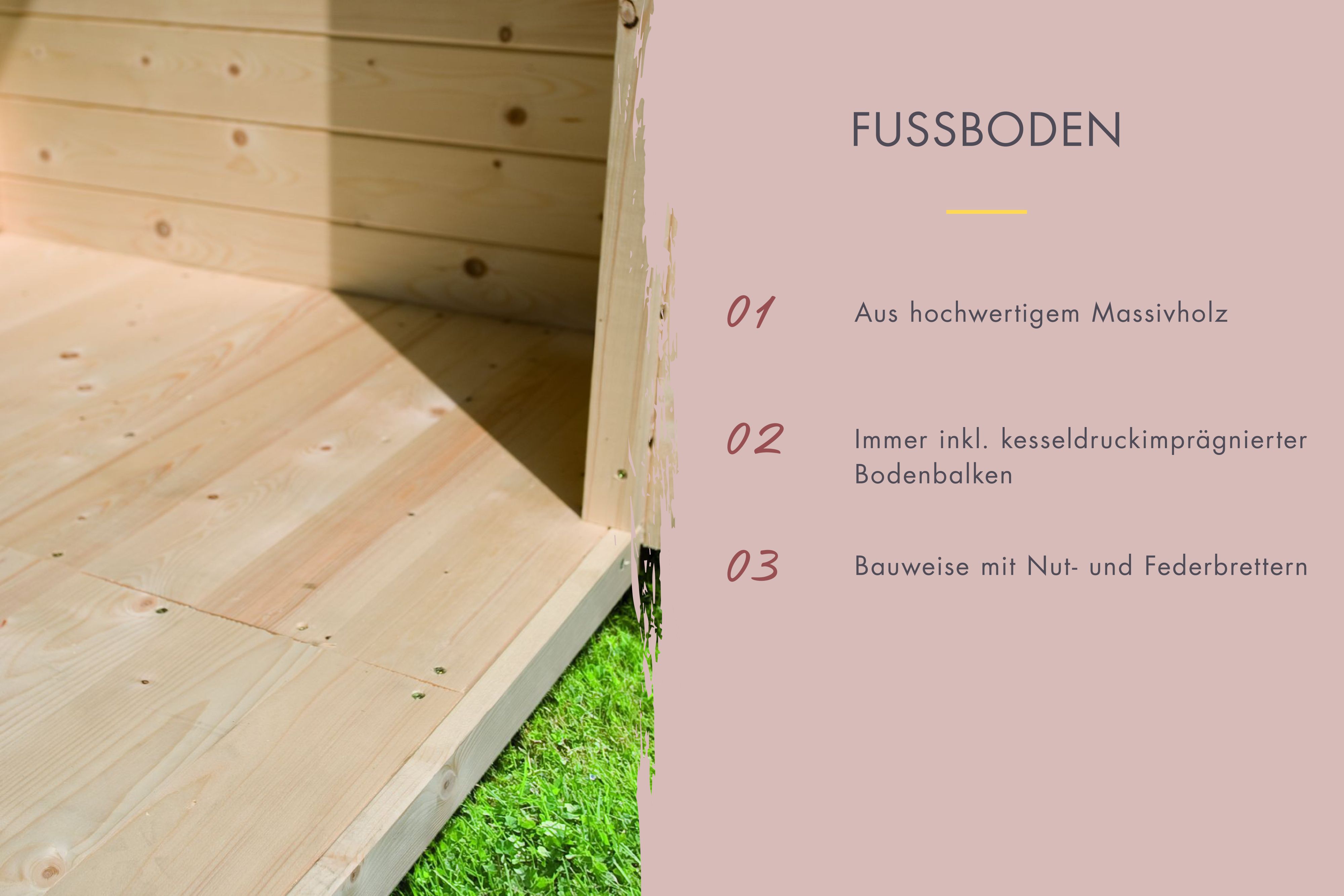 Saunahaus Skrollan 1 mit Vorraum
