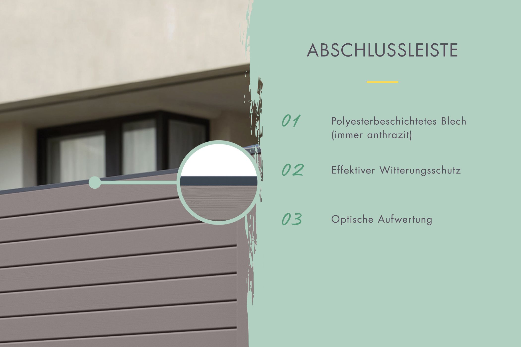 Sichtschutzzaun Komplettset terragrau / 1-10 Zaunfelder je 195 x 186 cm