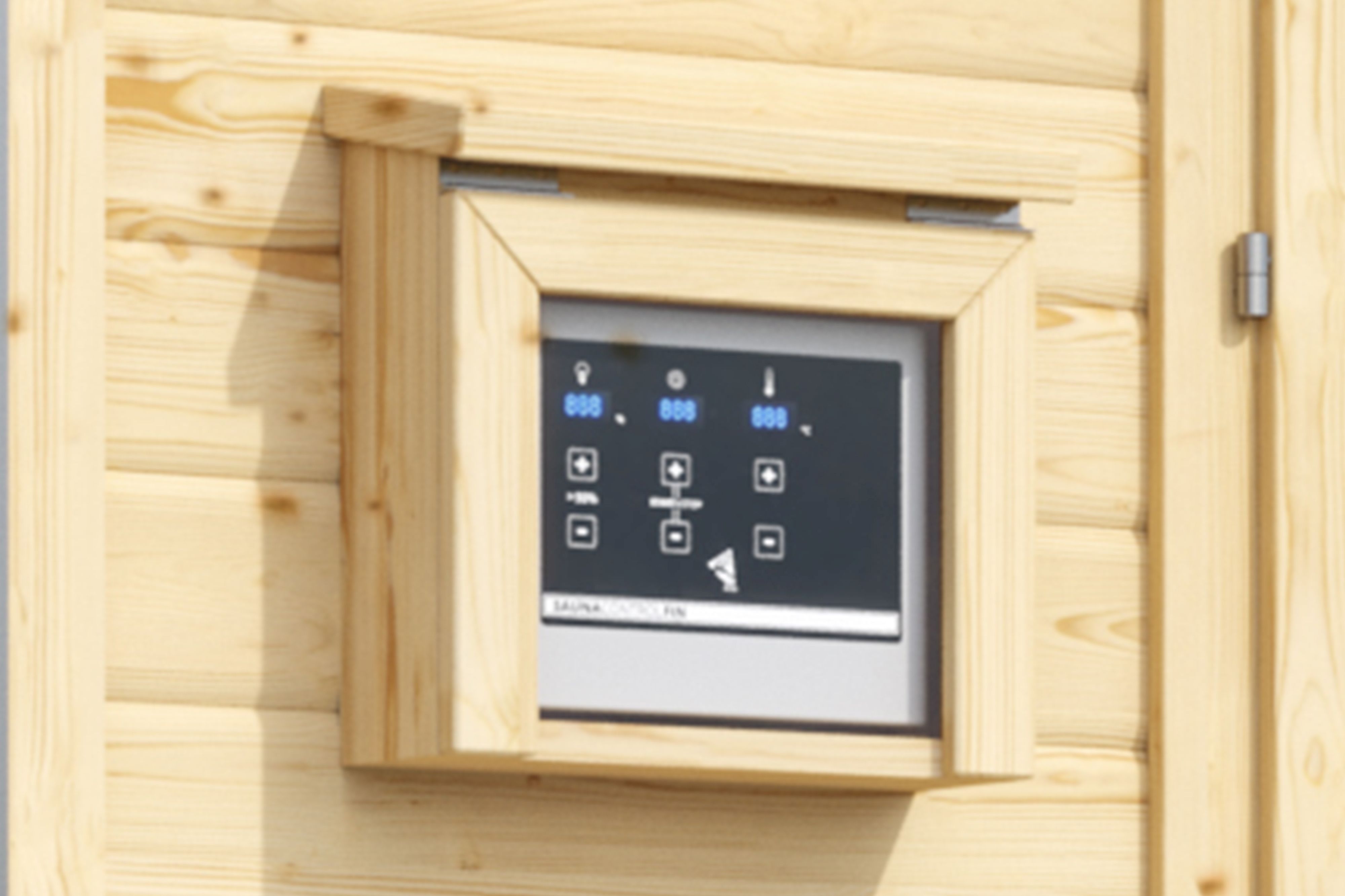 Sauna Steuergerätverkleidung für den Außenbereich