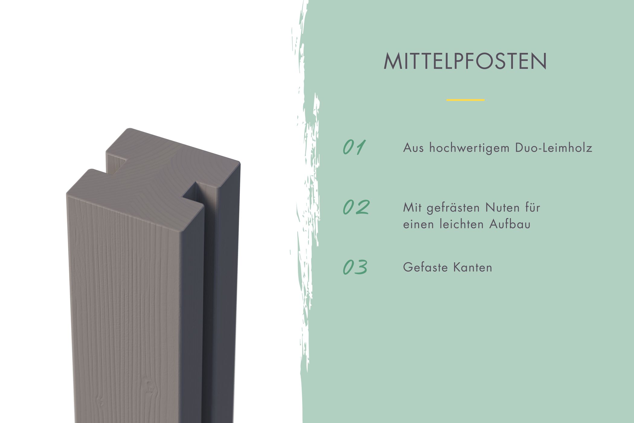 Lamellenzaun Komplettset terragrau / 1-10 Zaunfelder je 195 x 186 cm