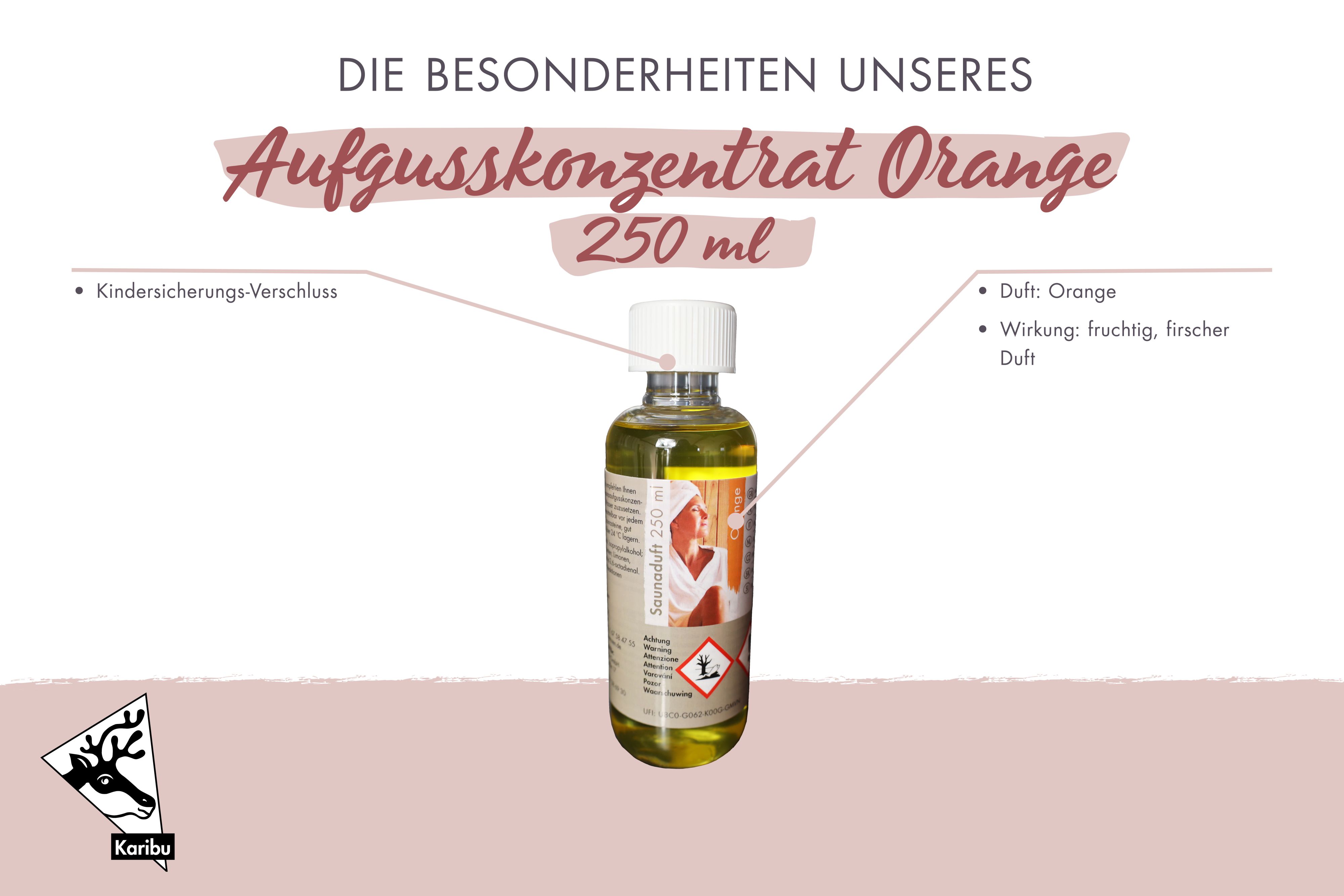 Saunaduft Orange 250ml / Lagerabverkauf