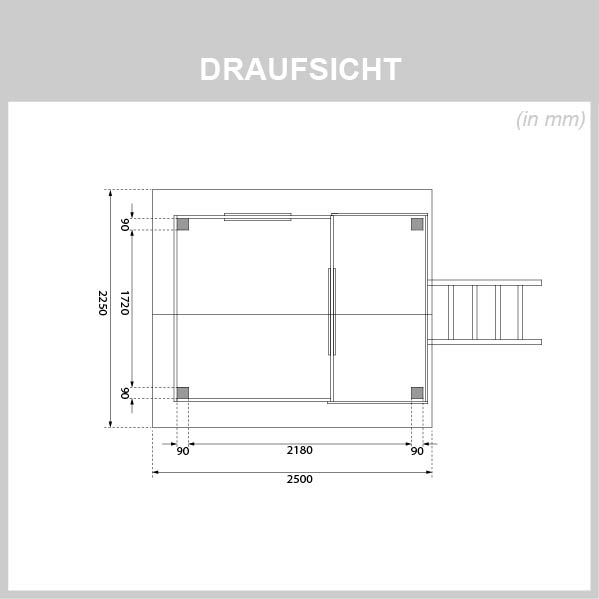 Stelzenhaus Benjamin terragrau / Lagerabverkauf