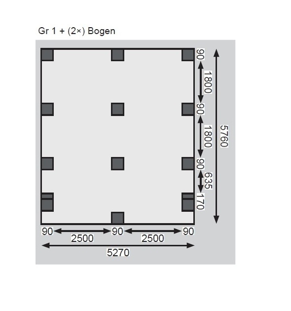 Doppelcarport BASIC 2 Set / Lagerabverkauf