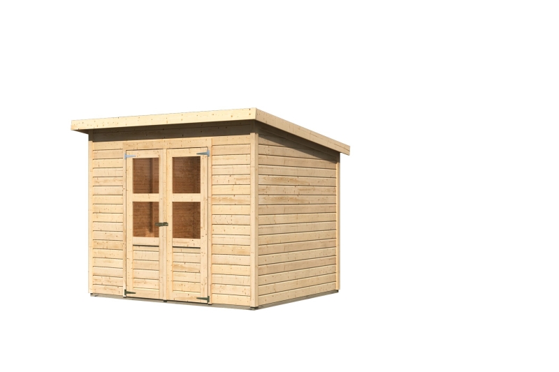 Karibu Gerätehaus Merseburg 5 in Naturbelassen, Freisteller