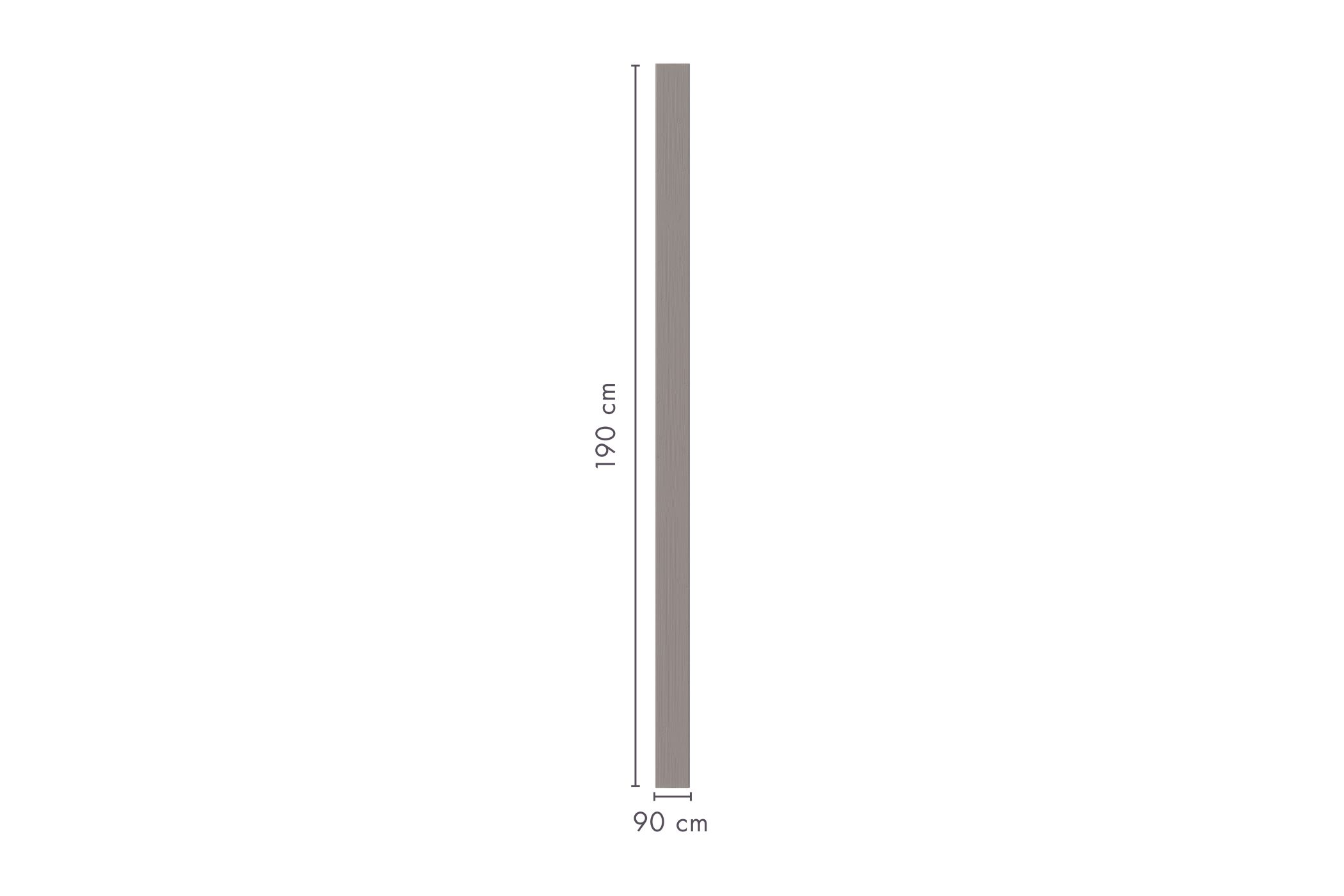 Zaunpfosten Verbindungspfosten terragrau 9x9x190 cm - Duo-Leimholzpfosten