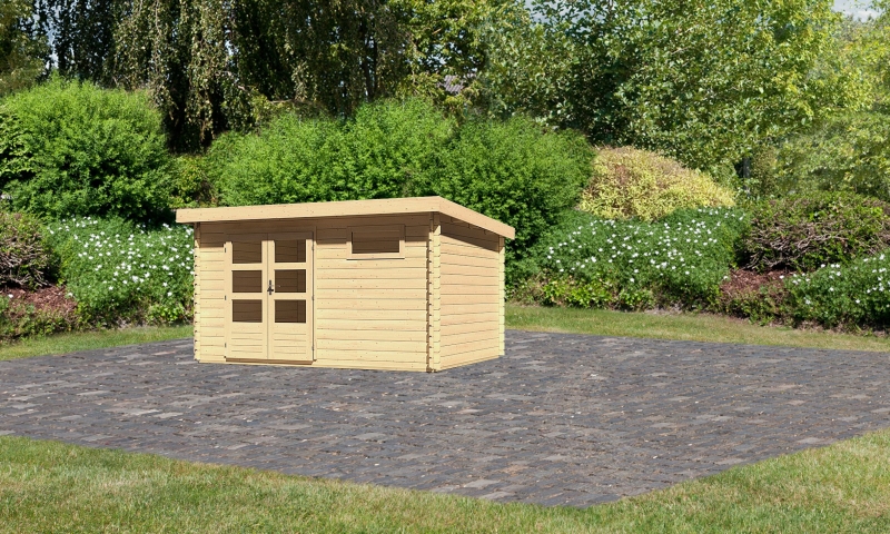 Karibu Gartenhaus System Blockbohlenhaus